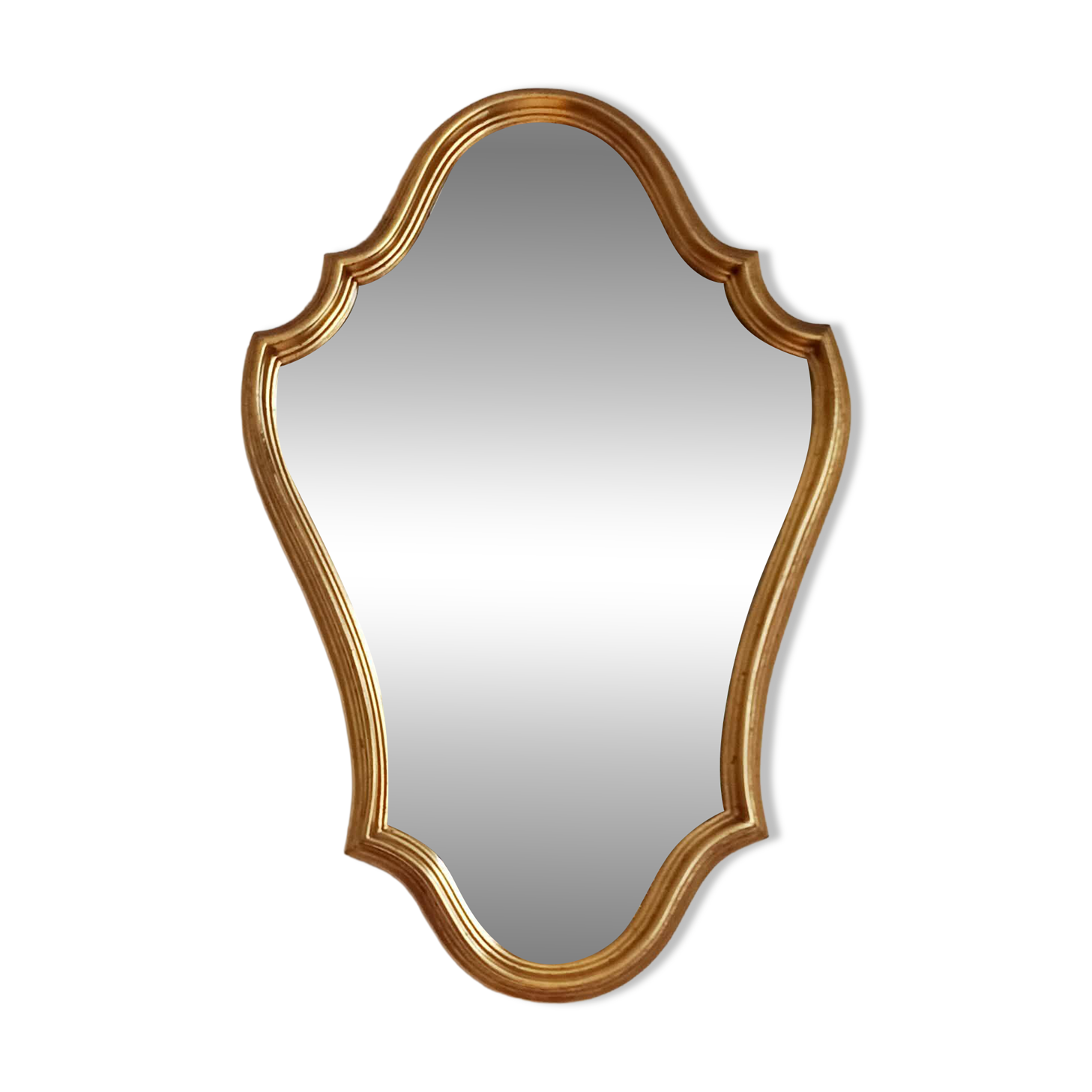 Miroir bois doré vintage