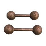 Cast iron dumbbells
