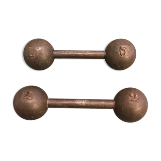 Cast iron dumbbells