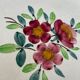 Set of 3 plates with a floral pattern from Sarreguemines.