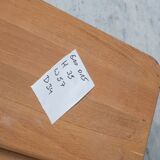 Set of three mid-century oak nesting tables