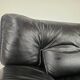 Red and black leather armchair by Nicoletti Salotti