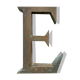 Lettre d’enseigne ancienne E