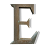 Old sign letter E