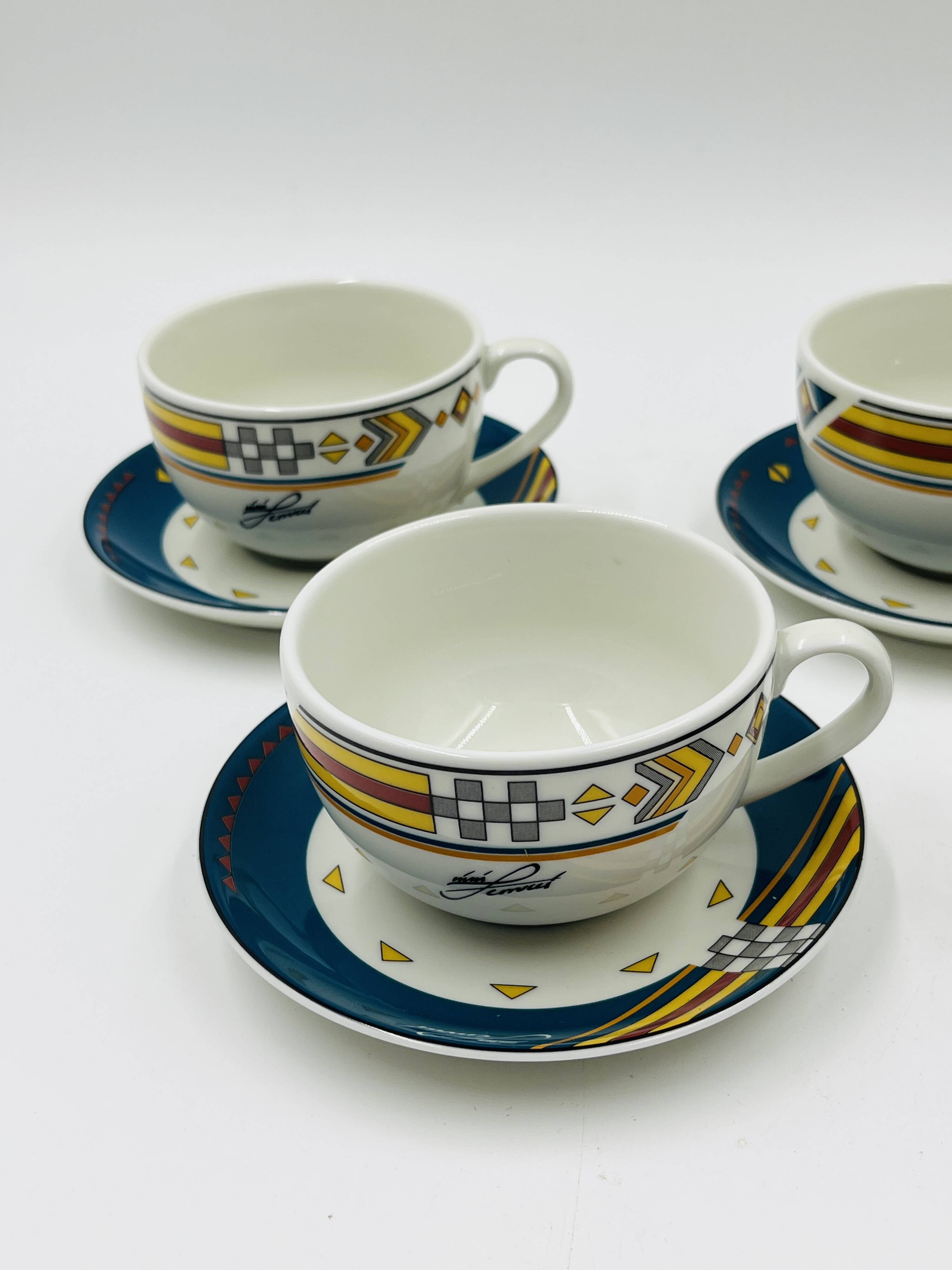 Set of 4 designer mugs Royal Mosa Ravenna