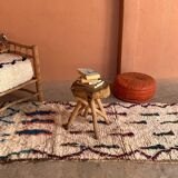 Tapis Berbère  blanc, Cream  Azilal - 223 x 100 cm
