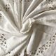 White cotton tablecloth with openwork embroidery 160X170 cm
