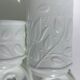 Set 2 hermetic jars white opal glass