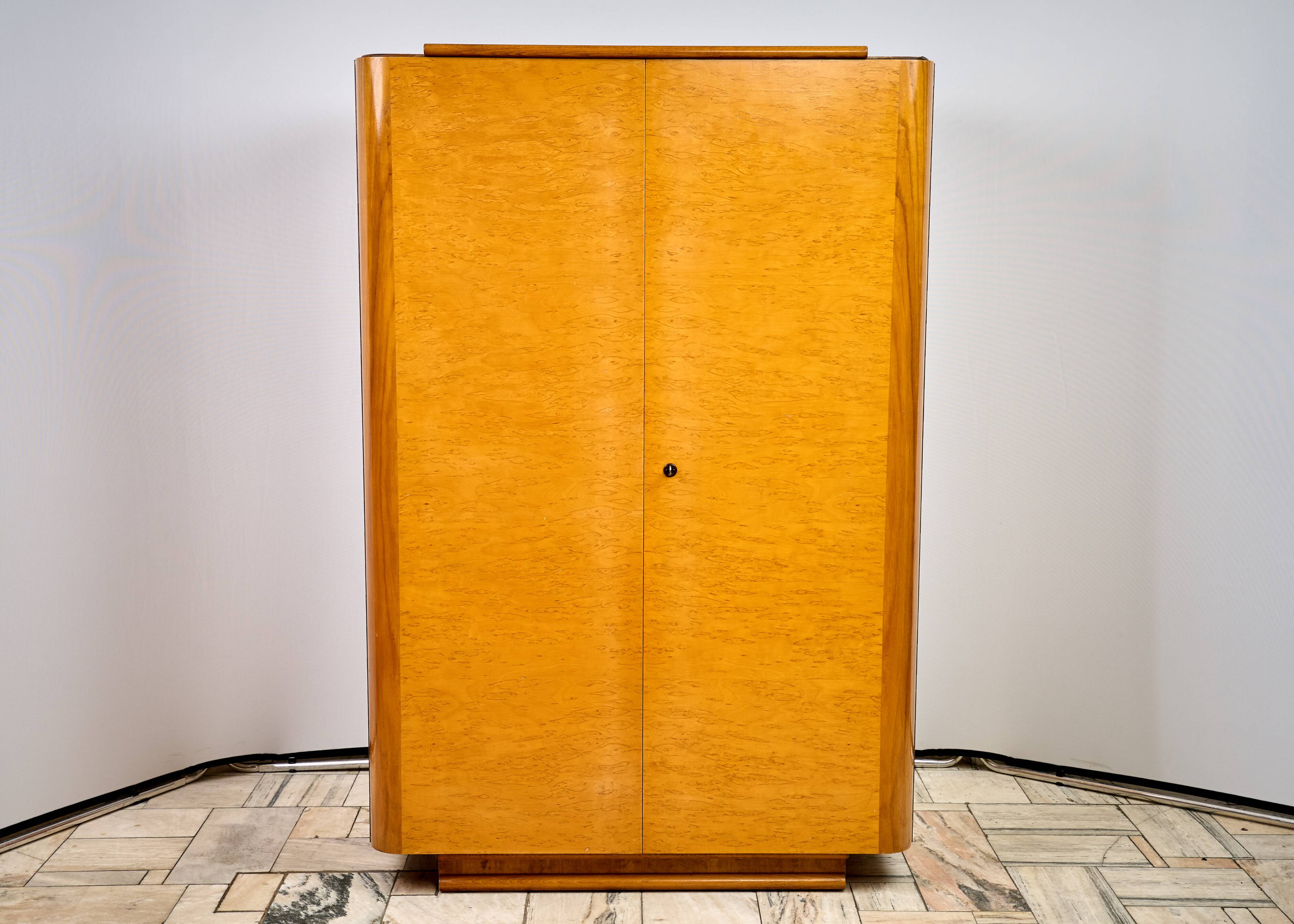 Art Déco Wardrobe by Jindřich Halabala, 1960s, Czechoslovakia
