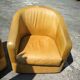 Paire de Fauteuils cuir vers 1980