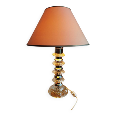 Lampe iconique Carl Fagerlund x Orrefors – verre taillé, 1960s