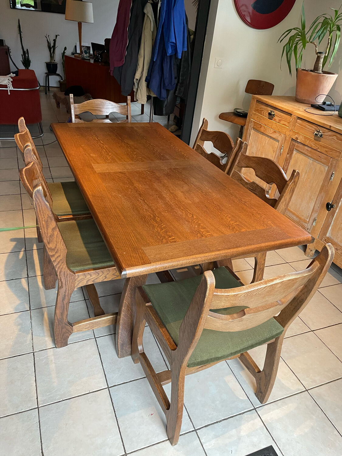 Neoclassical style farmhouse table dlg Guillerme et chambron 60/70