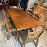 Neoclassical style farmhouse table dlg Guillerme et chambron 60/70