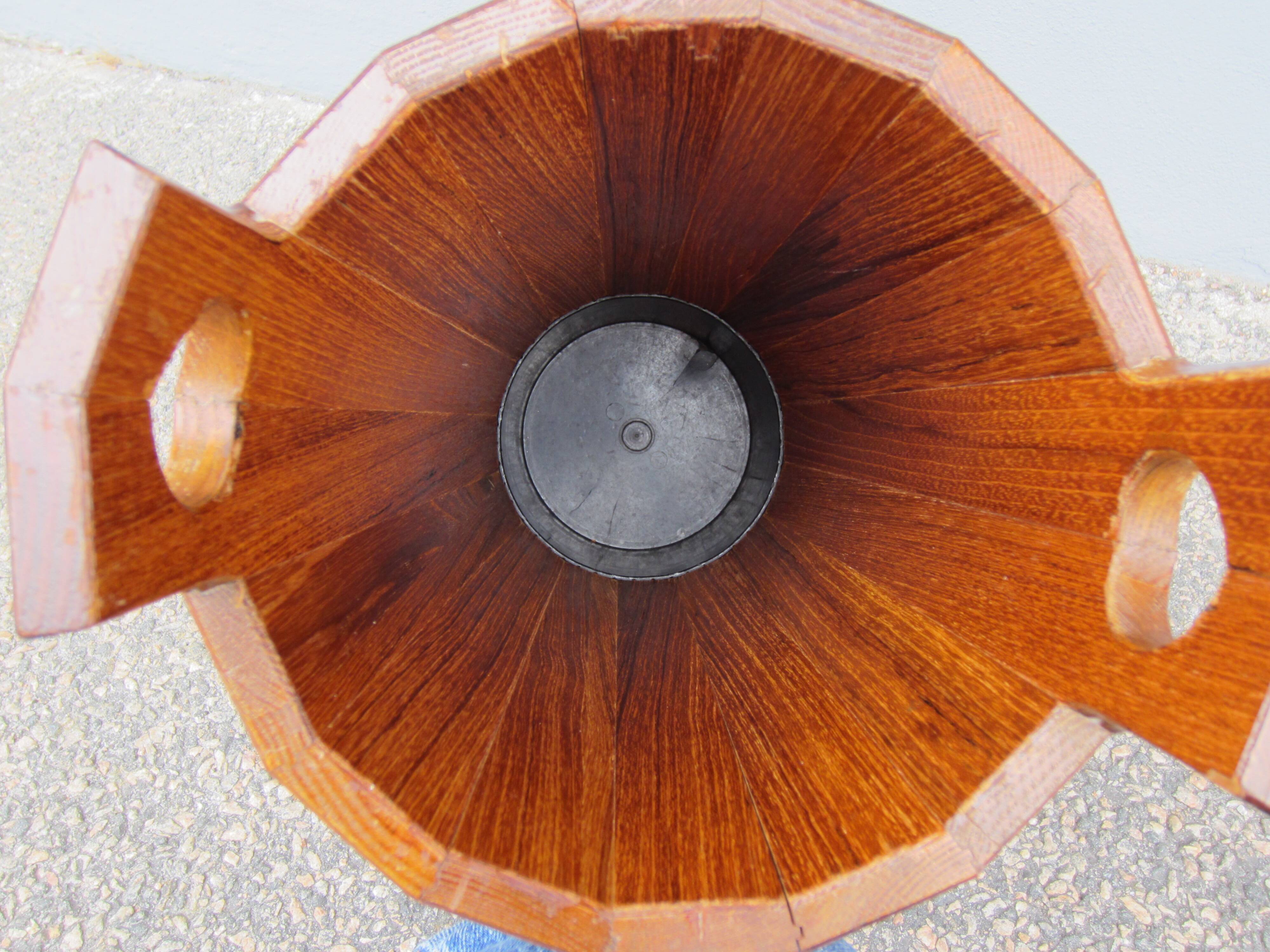 Scandinavian teak umbrella stand by JH Sävsjö