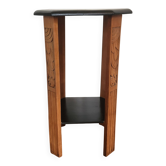 Console Art Déco pieds sculptés laquée noire