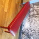 Vintage bistro bench in skai