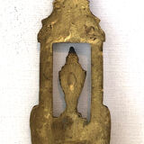 Décoration murale ancienne bronze doré