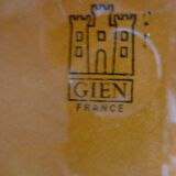 Cheese platter of Gien, vine leaves, 1960