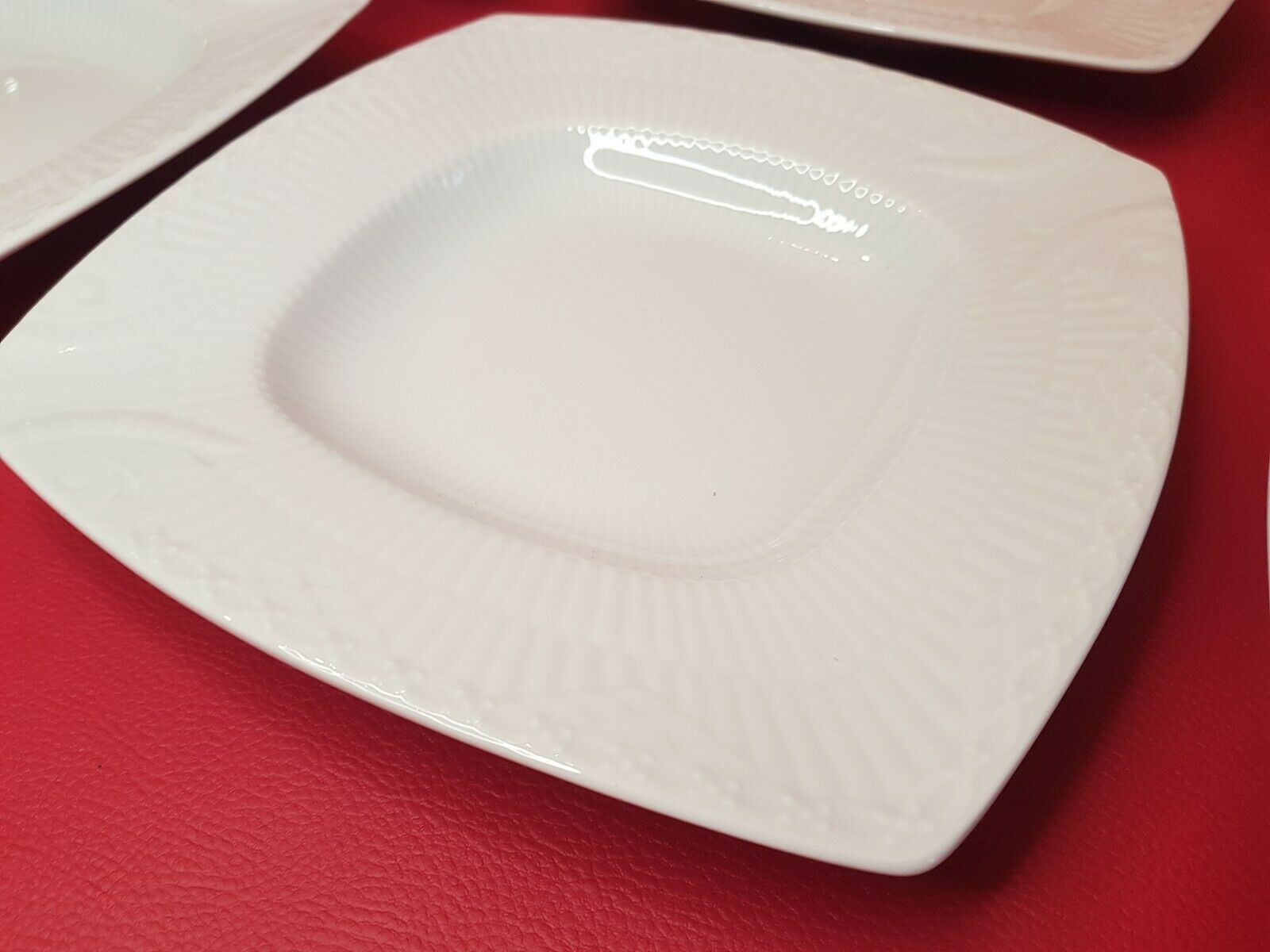 Service 6 square hollow plates porcelain Royal Copenhagen