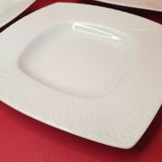 Service 6 square hollow plates porcelain Royal Copenhagen