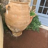 19th century three-handled terracotta jar