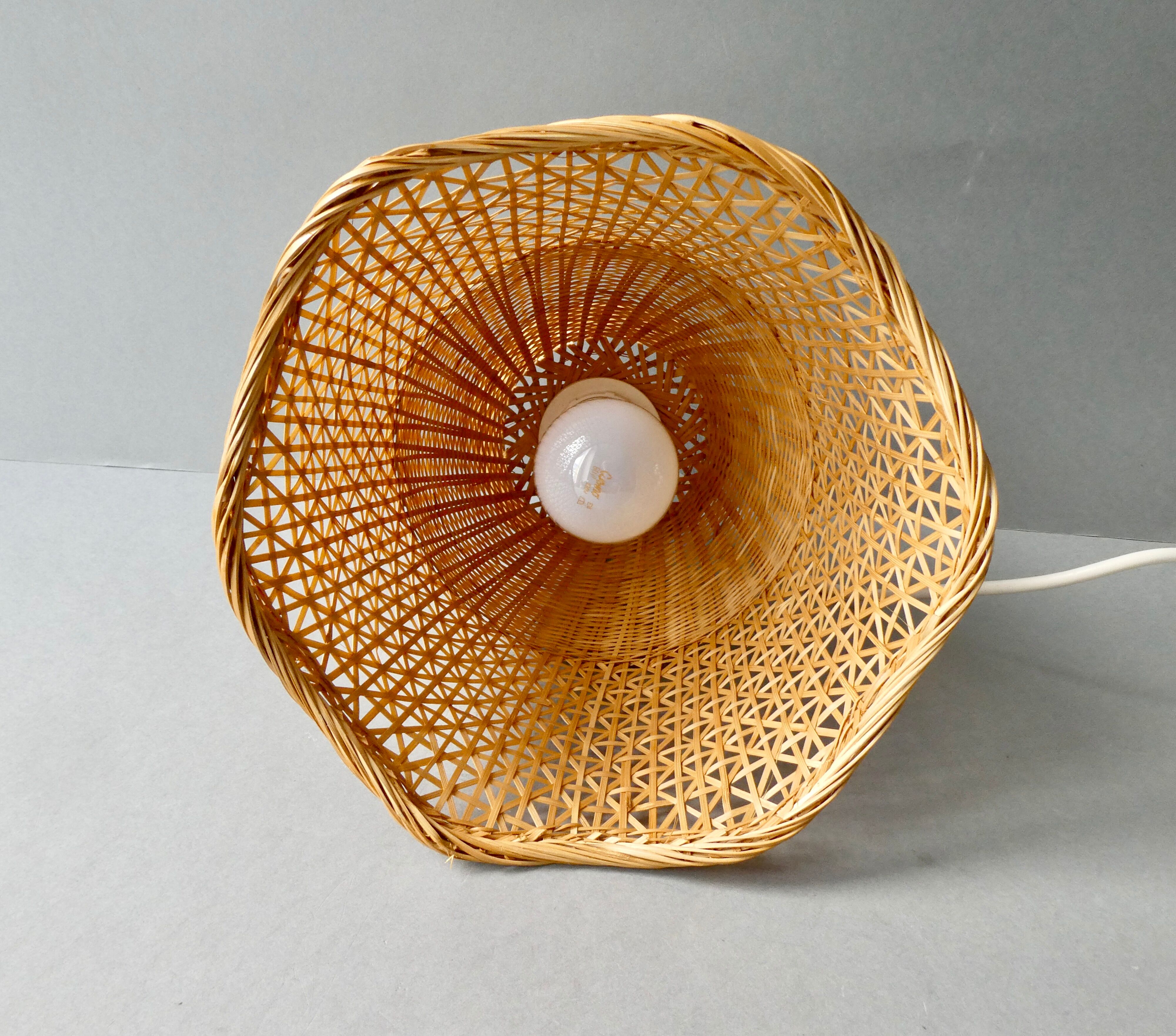 Woven wicker suspension, 70s