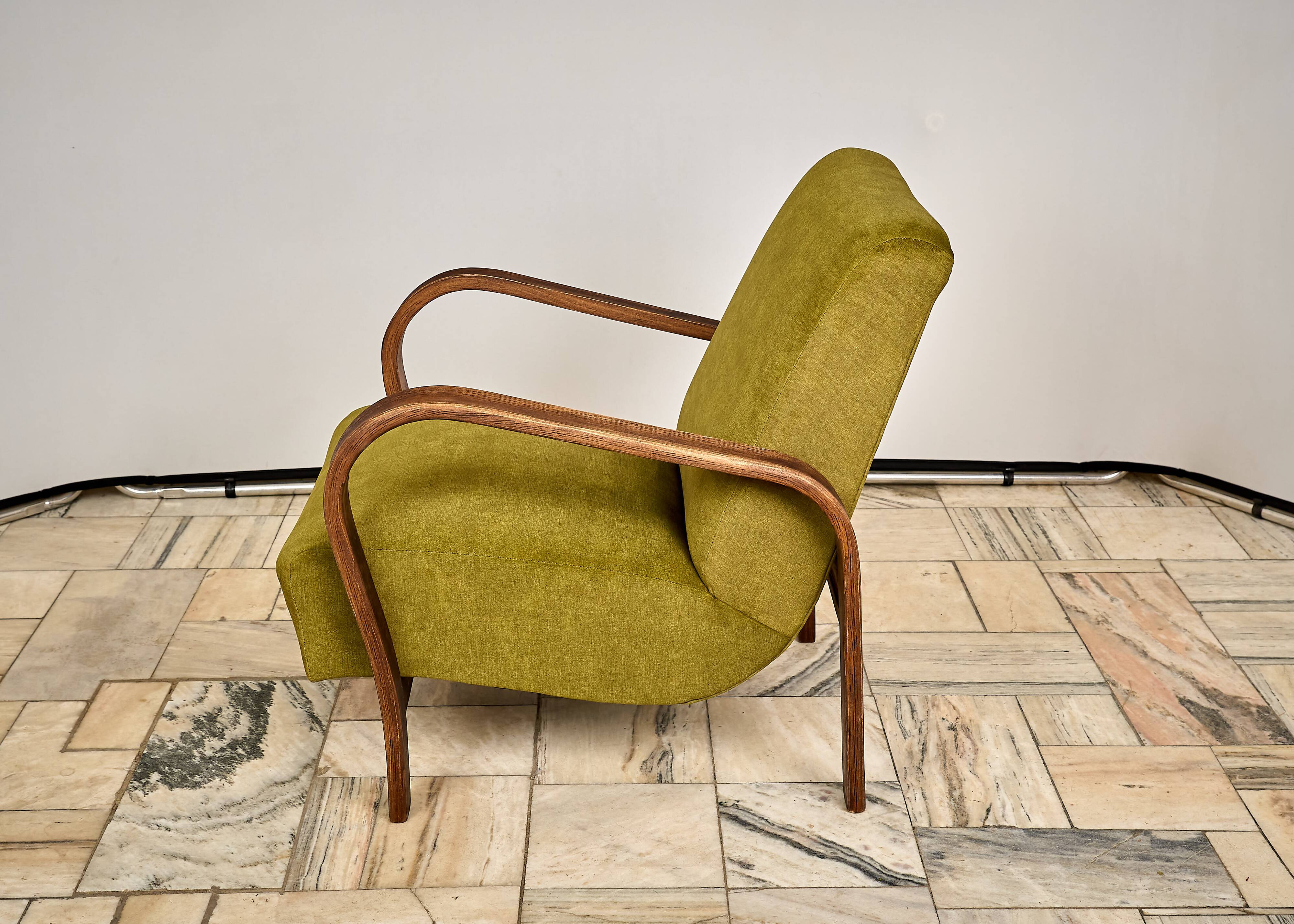 Armchair designed by K. Kozelka and A. Kropacek, Interier Praha, Czechoslov