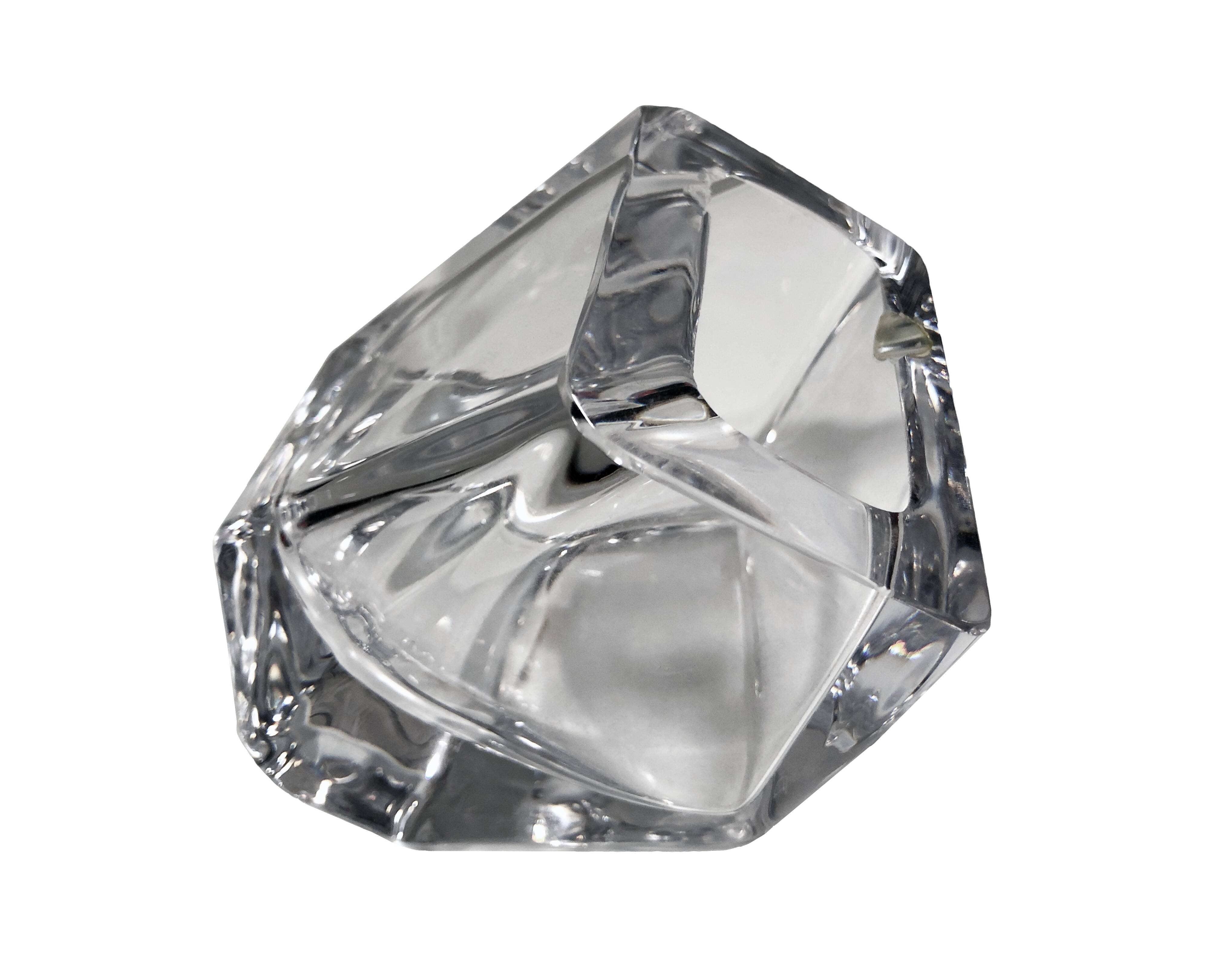 Vintage Ashtray • Pen Holder • Crystal • Daum France • 1970