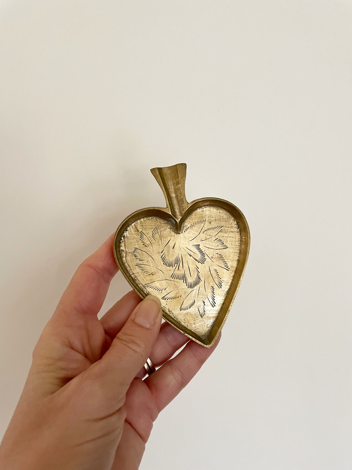 Vintage brass ashtray