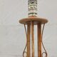 Bamboo and rattan pedestal table