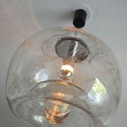 Vintage 1960s Doria design ceiling light in crystal glass