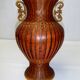 Antique Shanghai vase woven rattan bamboo ceramic People's Republic of China