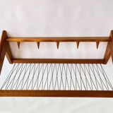 Midcentury wooden design wall coat rack by ÚLUV - Czechoslovakia, 1960s