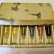 Vintage liqueur glasses in perfect condition in their original box.