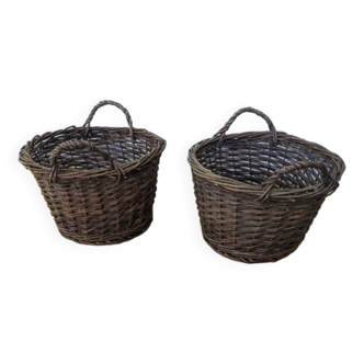 Set of two old baskets