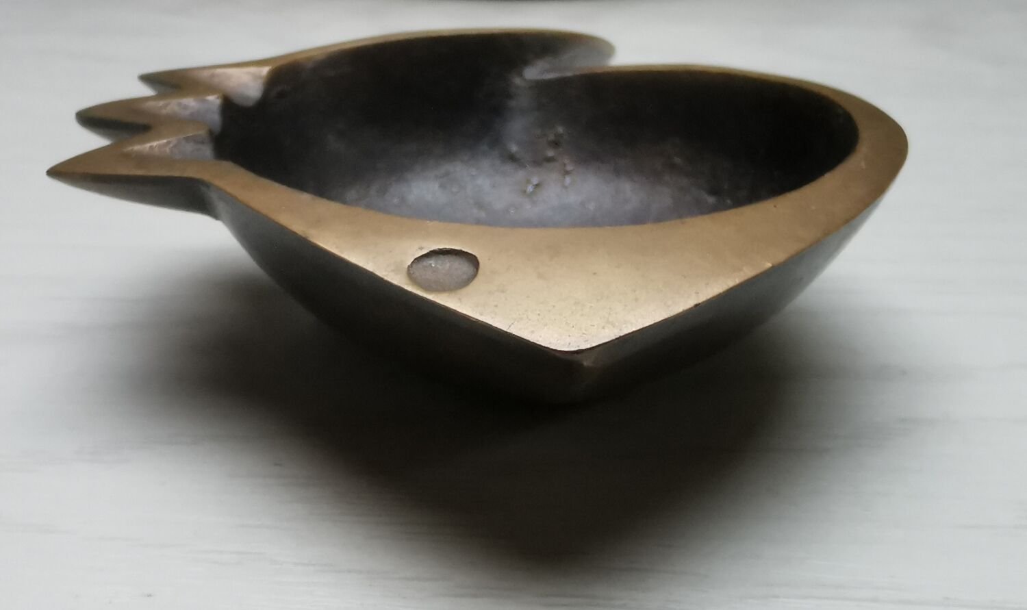 Ashtray bronze fish Jacques Lauterbach