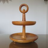 Scandinavian wooden servant 60s 70s
