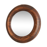 Wooden round mirror - 35cm
