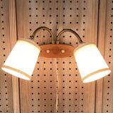 LARGE DOUBLE WALL LIGHT "1950 DESIGN".