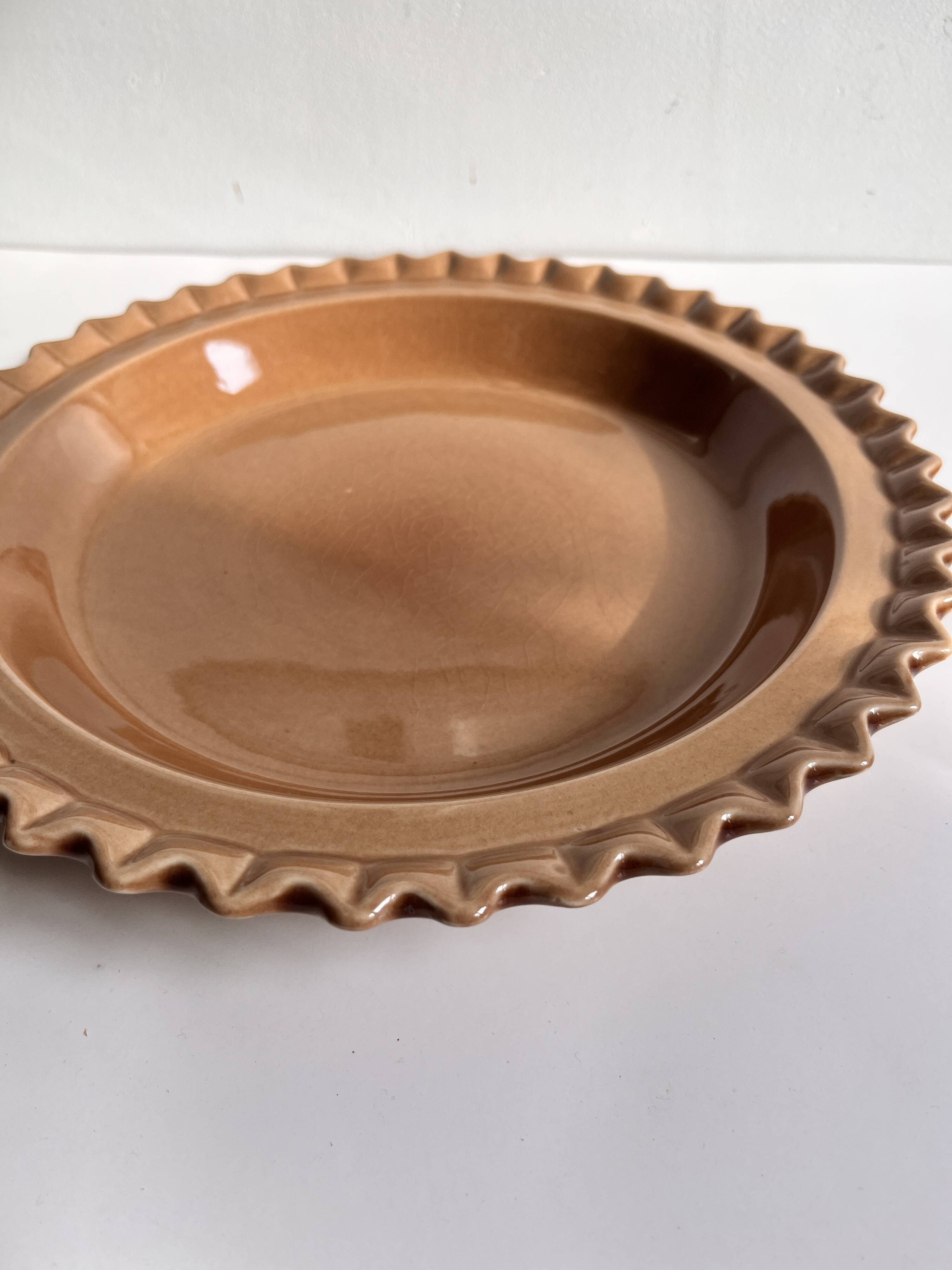 Pie dish barbotine