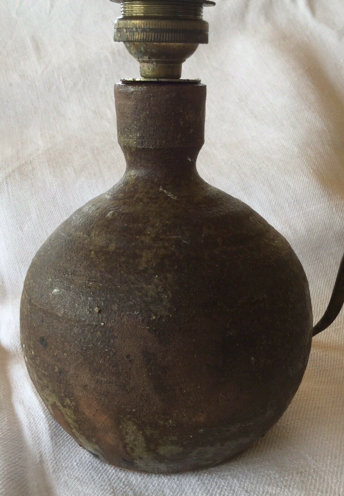 Stoneware ball lamp base La Borne circa 1970