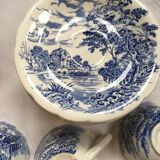 GIen porcelain coffee service, blue décor