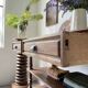 Oak console drapery 1950