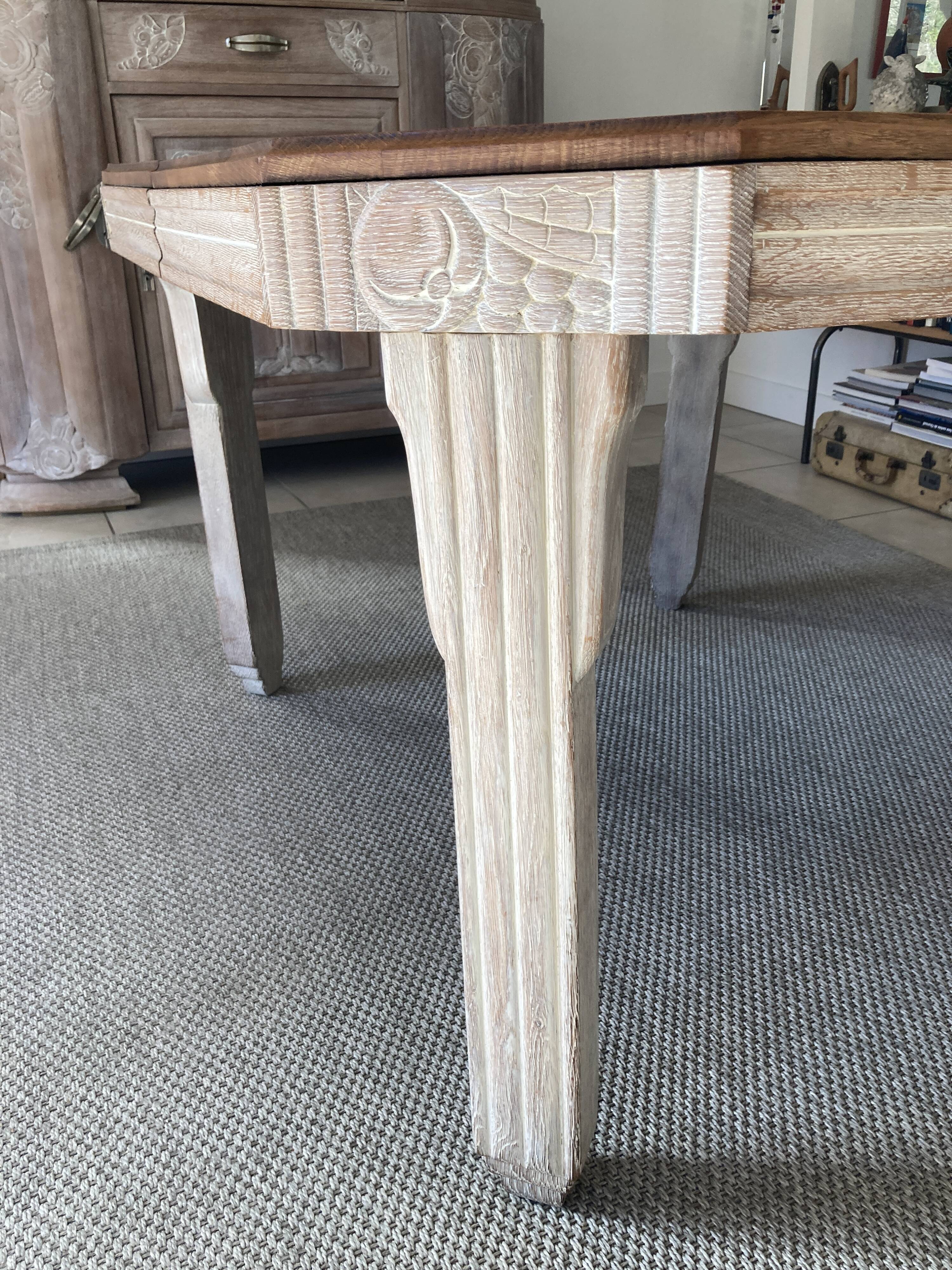 Refurbished extendable oak table