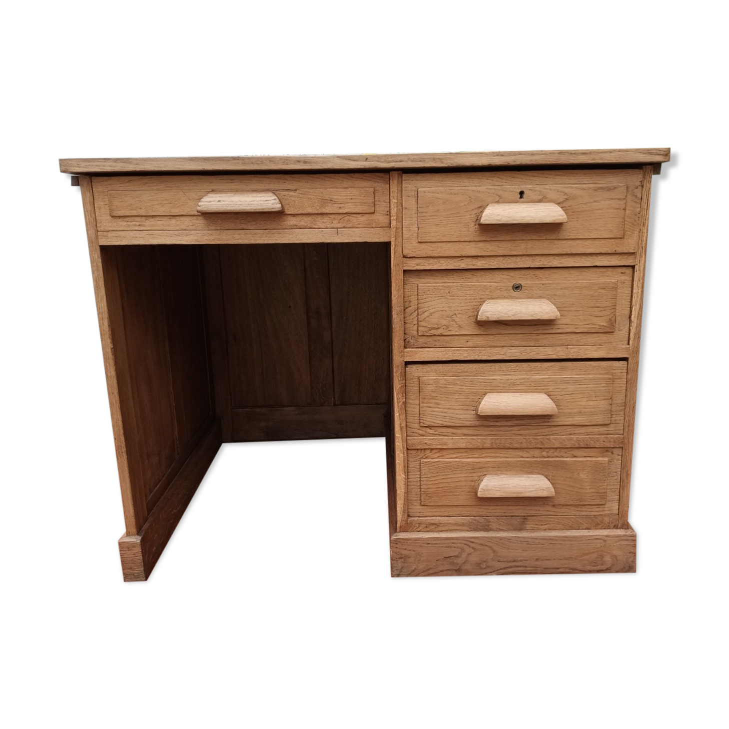 Solid oak desk counter