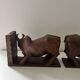 Pair of Scandinavian teak bookends