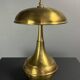 Midcentury Italian modernist brass dome mushroom table lamp, 1960s