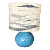 Lampe bleue en laine