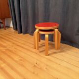 Pair of NE60 stools designed by Alvar Aalto, Artek, Finland, 1980s