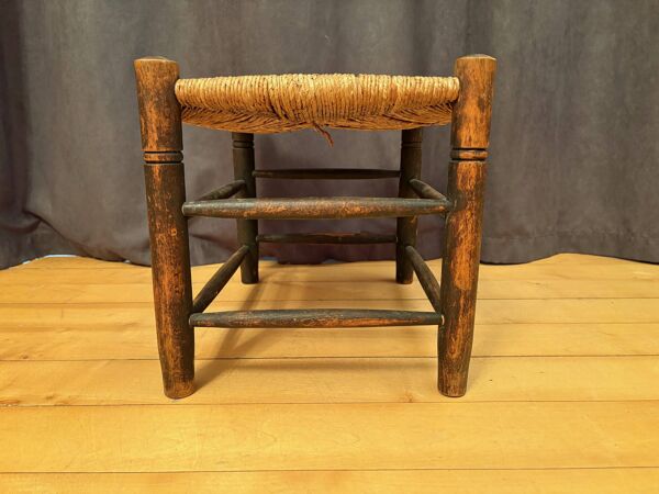 Tabouret recouvert de jonc, Hollande, années 1960
